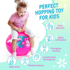 U&C Planet hopper ball with non-slip bottom and single handle for safety