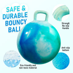 U&C Planet thick PVC hopper ball endures energetic bouncing