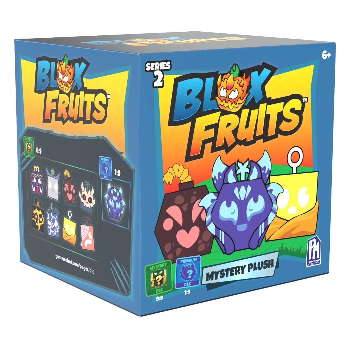 UCC Distributing Blox Fruits Mystery Fruit Plush Series 2, 4-inch desk display accessory.