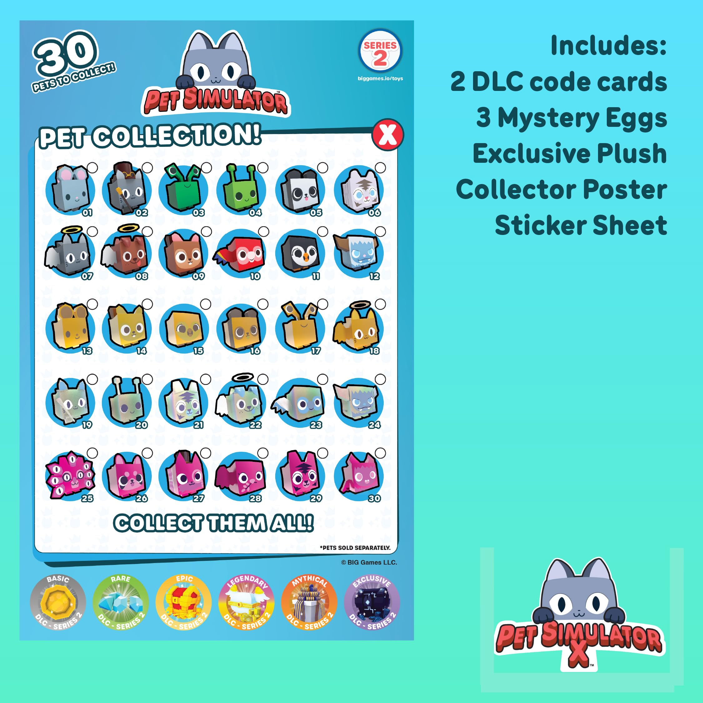 Exclusive Mystery Egg and collector poster add display-worthy flair on shelves.