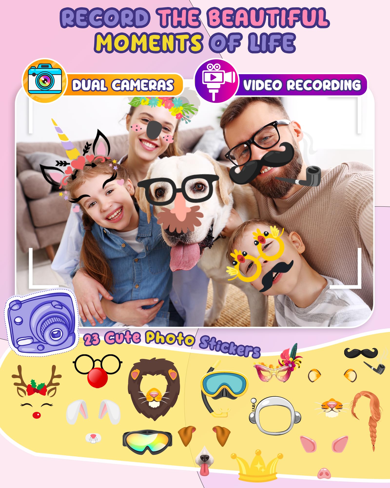 UCIDCI Kids Phone MP3 feature for portable music.