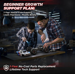 UDIRC Fast All-Terrain RC Car wheel and suspension detail for pro-level control.