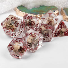 UDIXI Skull DND dice collection shows varied colors for versatile play.