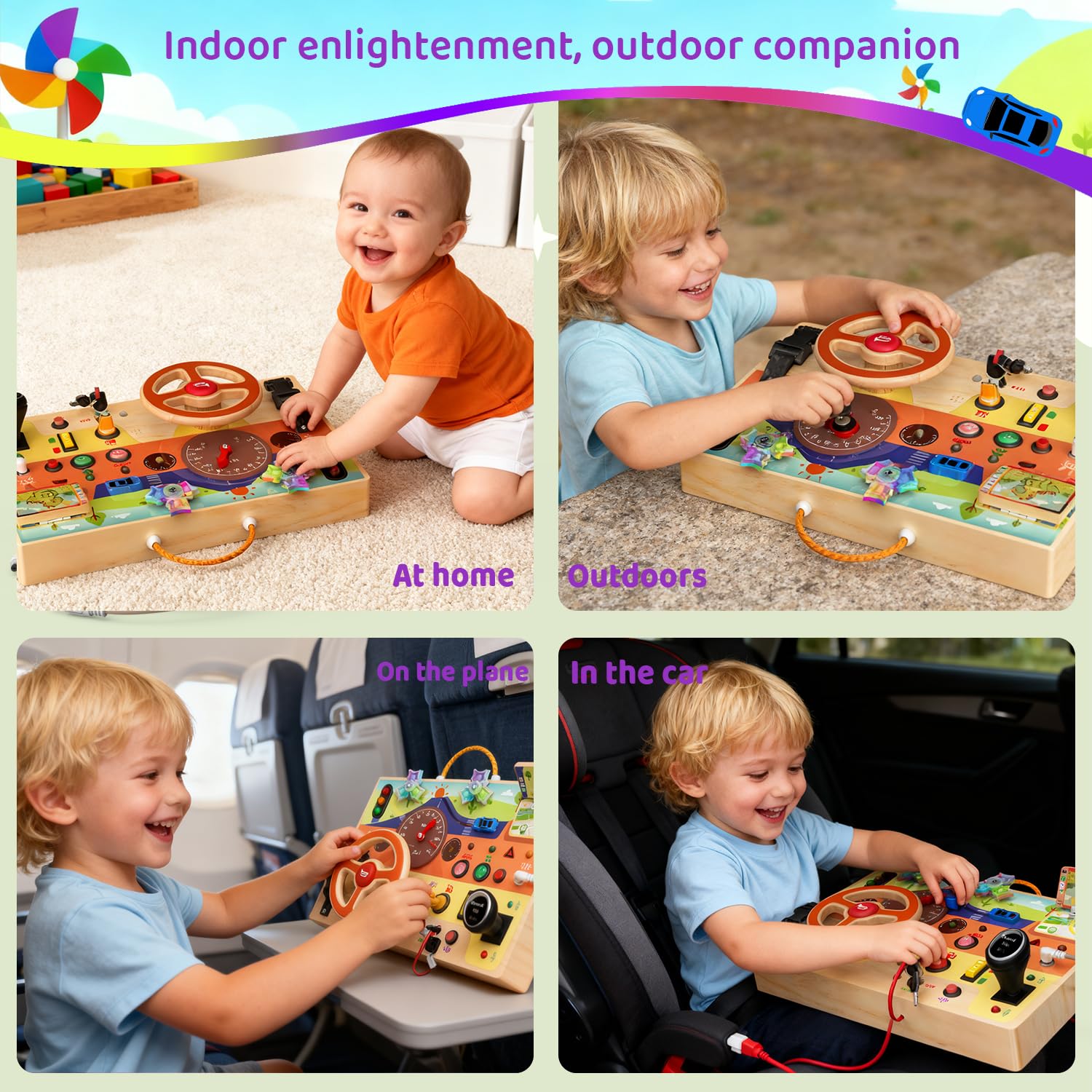 UdoUto Montessori map helps kids explore navigation concepts during pretend play.