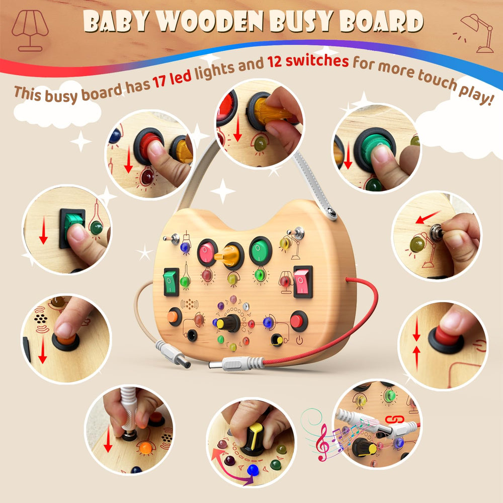 UdoUto busy board travel handle ready for car and plane trips