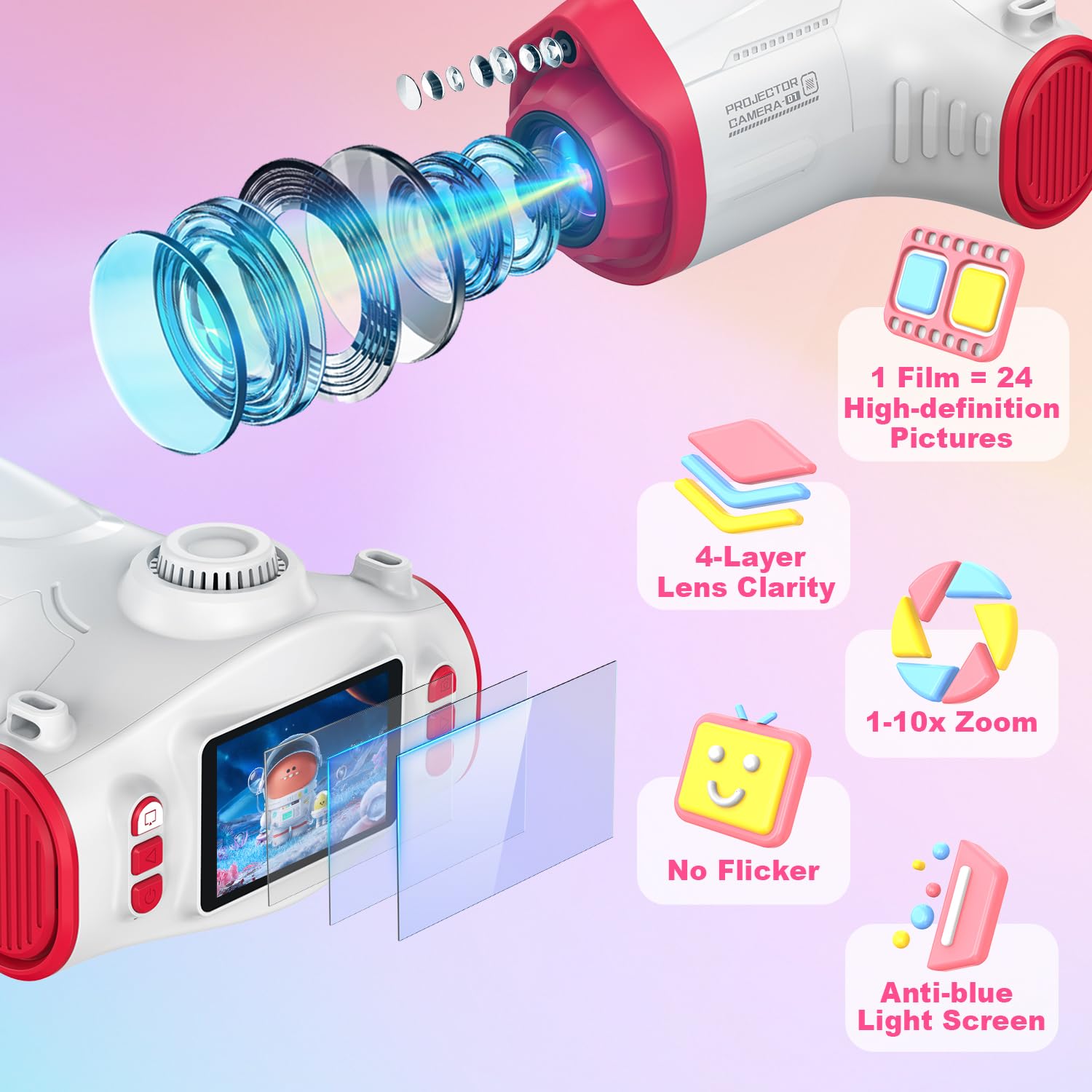 Uffylle Kids Camera invites shared viewing and family creativity during movie nights.