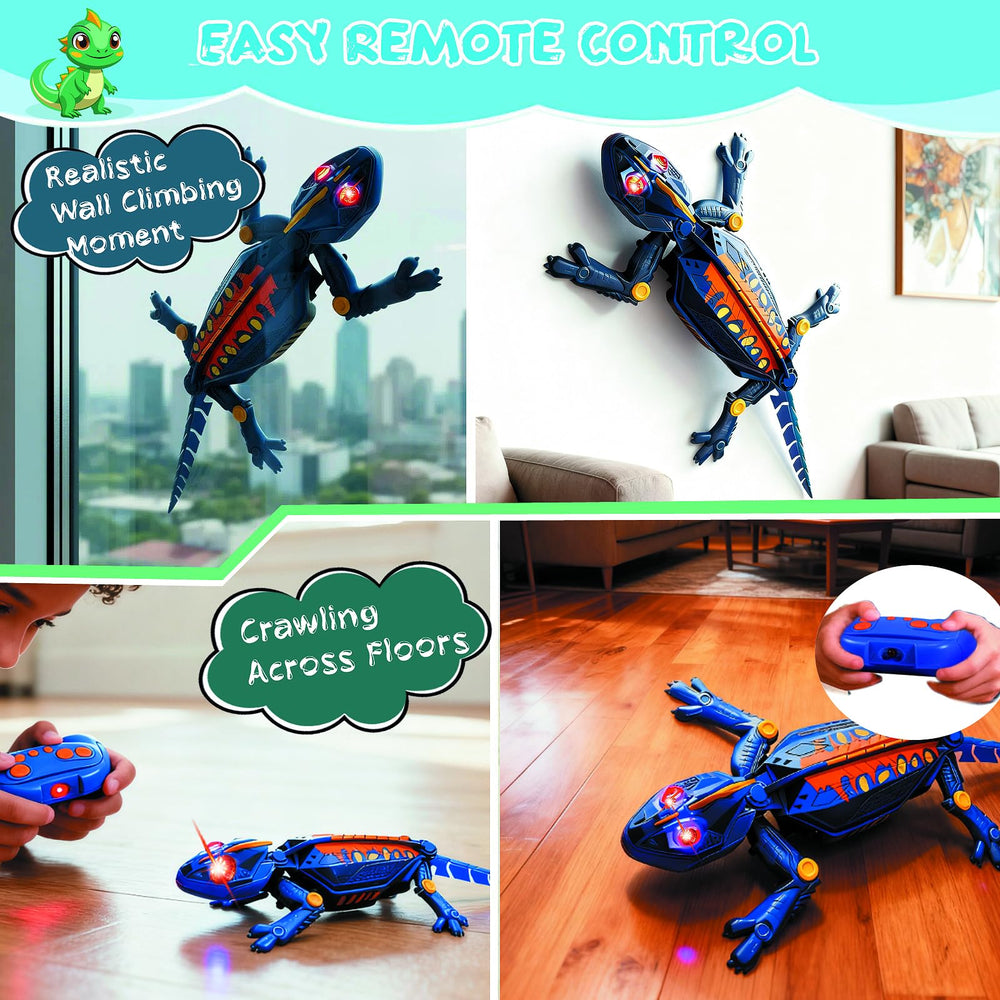 Ufilni Gecko LED eyes glow in darkness for engaging nighttime exploration