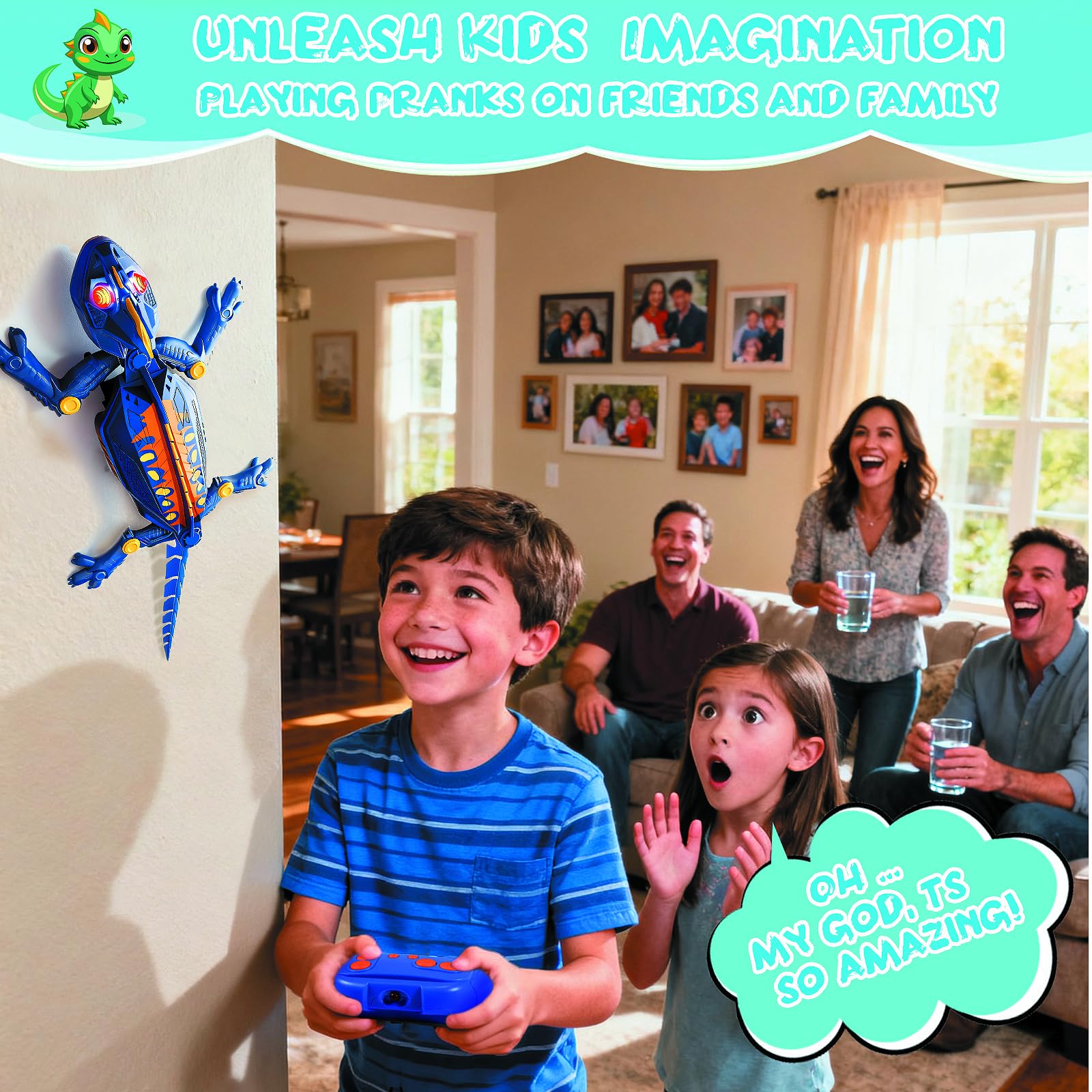 Ufilni Gecko recharge via USB, endless play without battery swaps