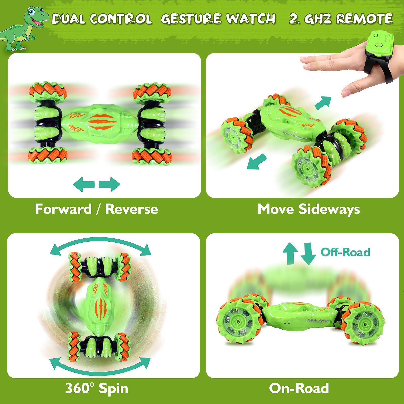 Ufilni 360-degree spin capability enables fun stunts and smooth pivots.
