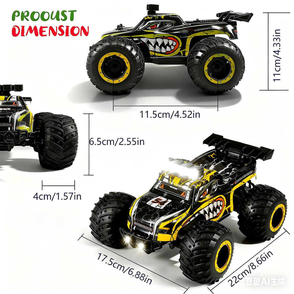 Ufilni 2.4 GHz control offers interference-free fun up to 50 meters.