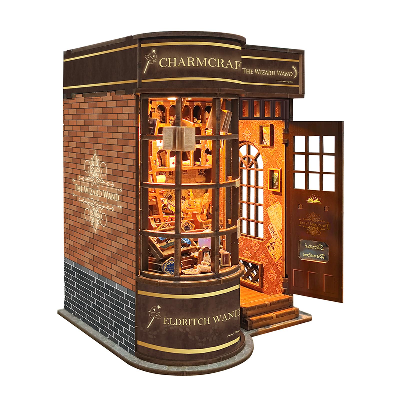UFLJPKS Book Nook Kit miniature wooden house as decorative piece