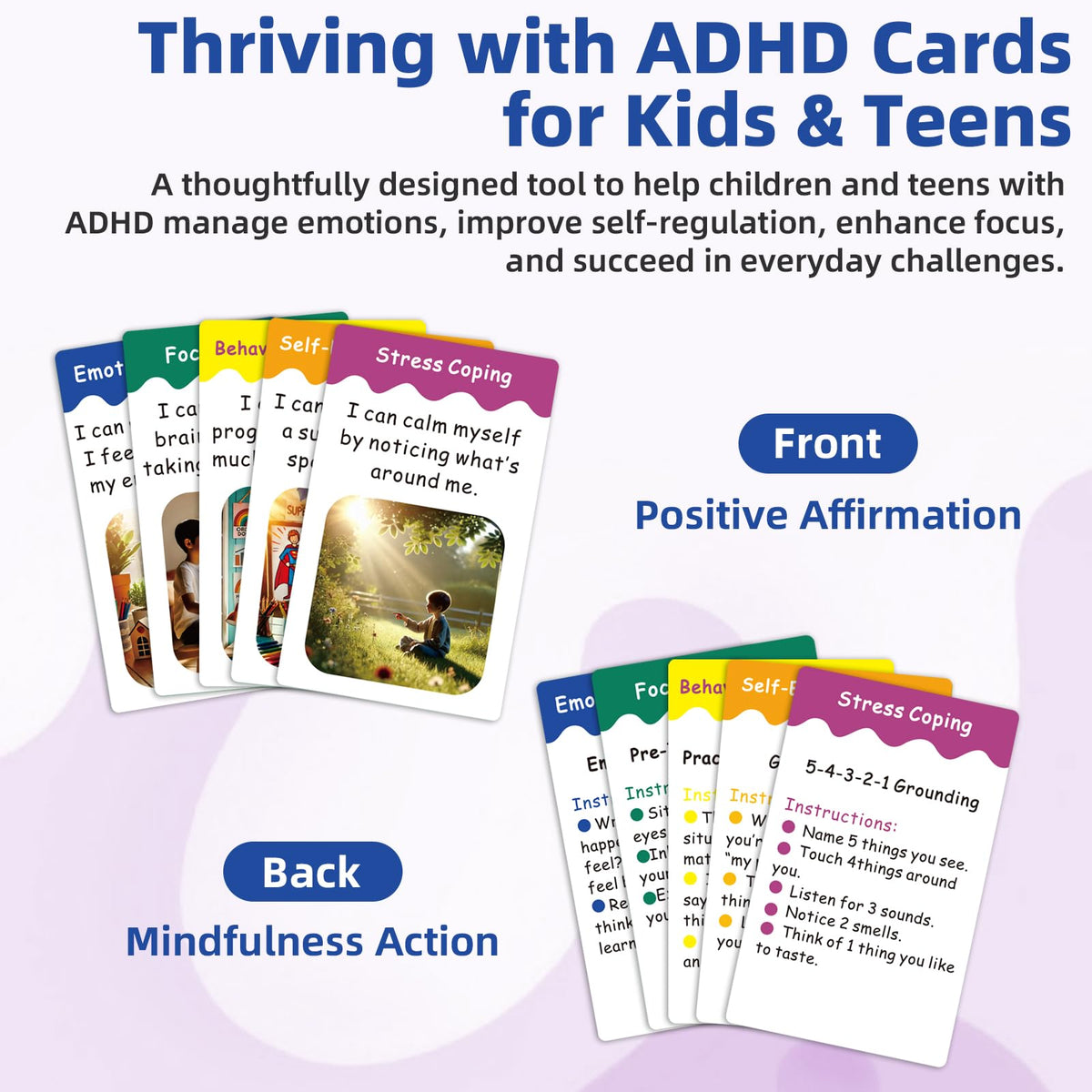 Uflognirz emotion regulation cards aid kids in expressing feelings