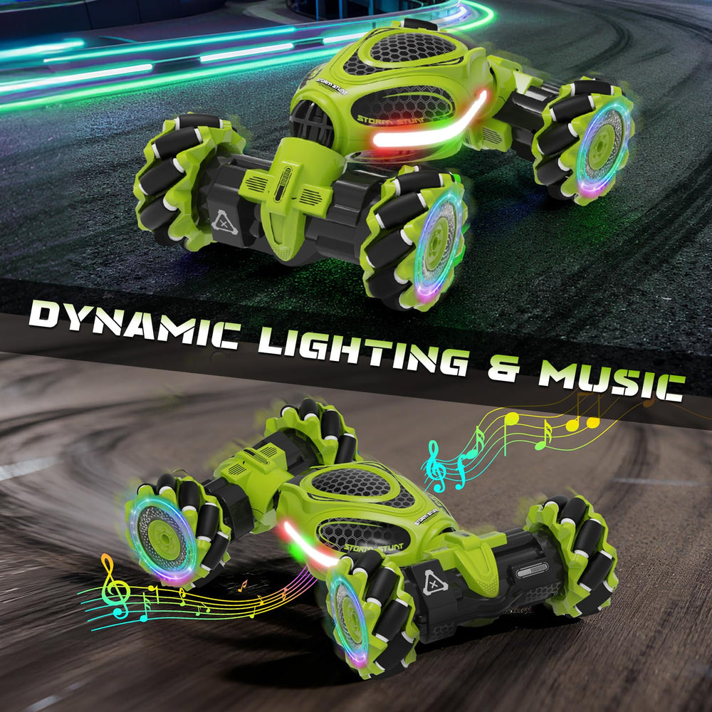 UFOLED 2.4GHz gesture technology enables interference-free multi-car racing.