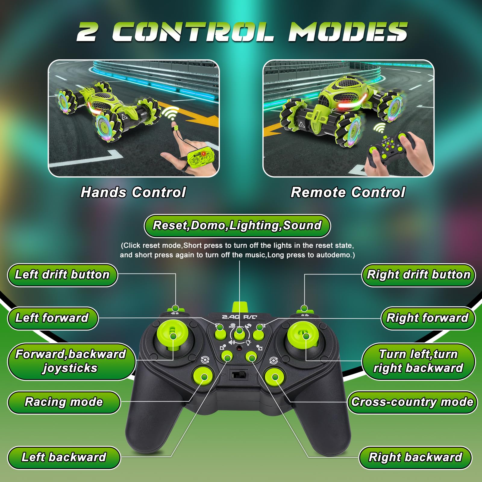 UFOLED remote and hand-control in use for accessible play.
