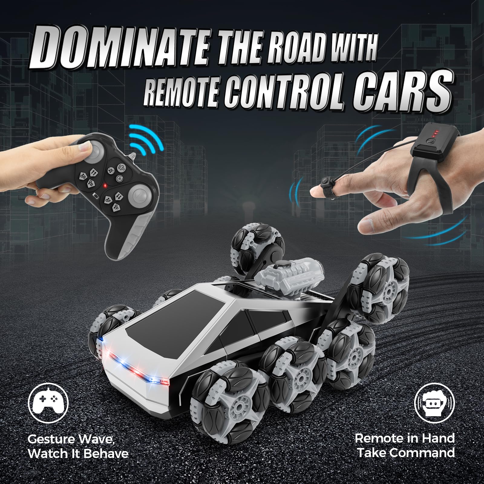 UFOLED Transforming modes enable exciting tricks and dazzling effects