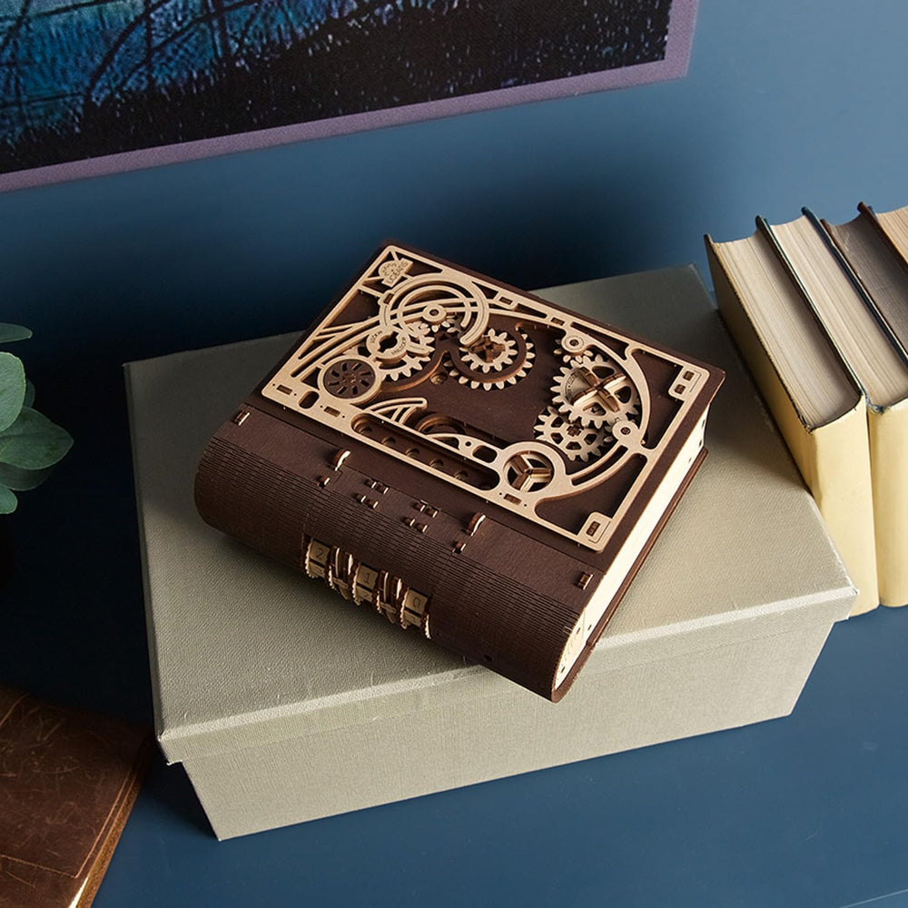 UGEARS Book of Secrets gift-ready design invites conversation and display.