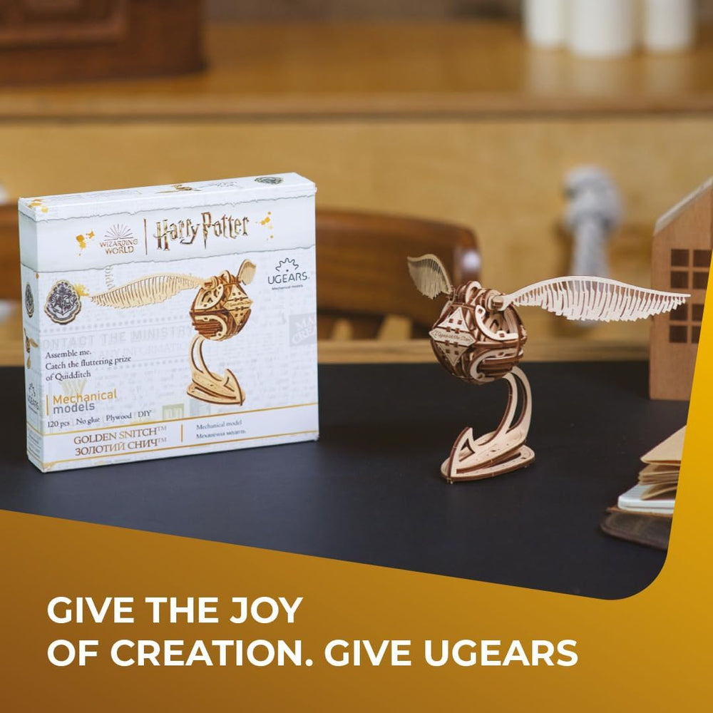 UGEARS engineered puzzle with 120 pieces offers satisfying building experience.