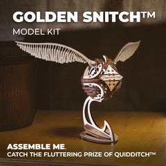 UGEARS Golden Snitch mechanism shows compact gear system in an adult kit.