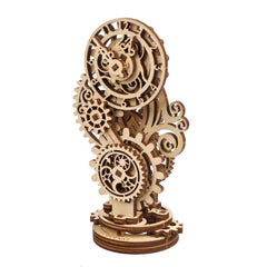 UGEARS Steampunk Clock assembly: intricate gears for engaging adult puzzle projects