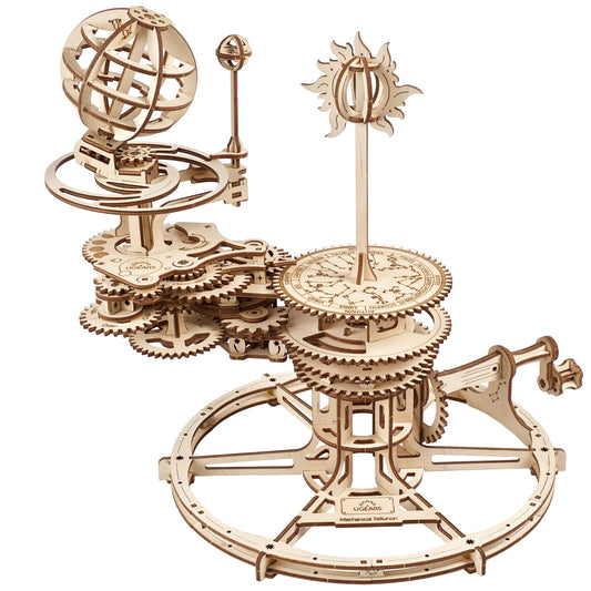 UGEARS Tellurion assembly pieces guide the puzzle build for focused hobbyists.