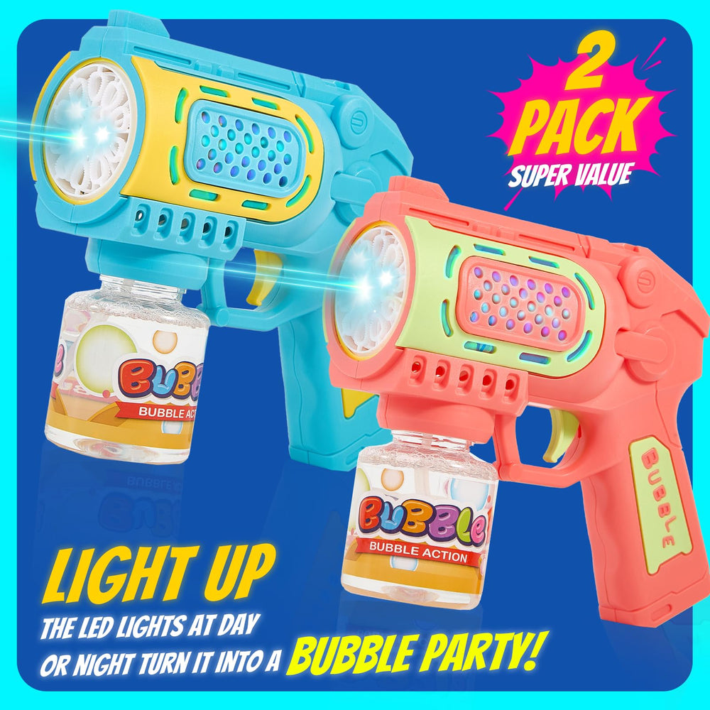 Leak proof design helps minimize spills during active bubble play