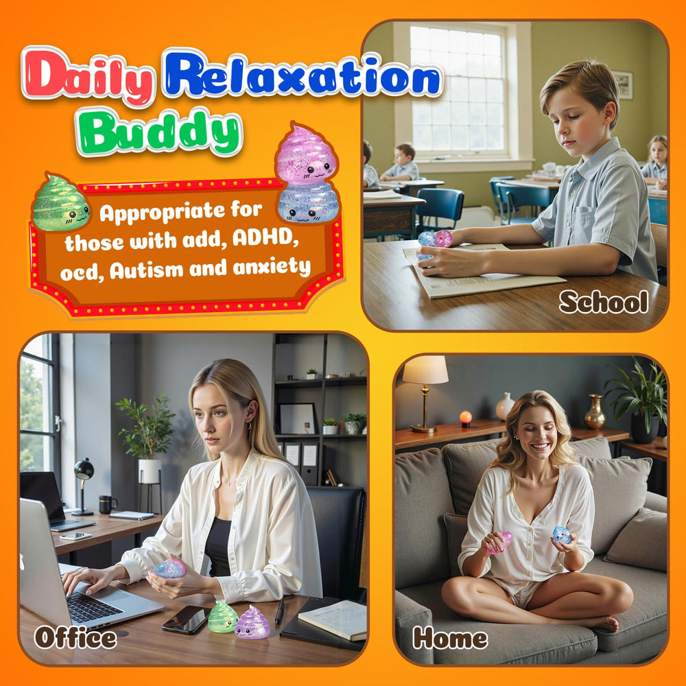UGYWI poop prank squishy in clear stands out as a gag gift.