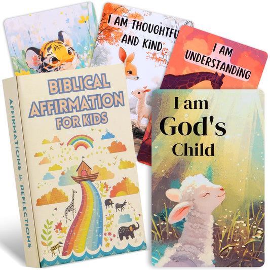 UHillMinerva affirmation cards for kids with God's Love theme and engaging visuals.