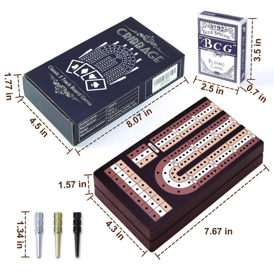 Uibyriy folding cribbage board with travel-friendly design for easy transport.