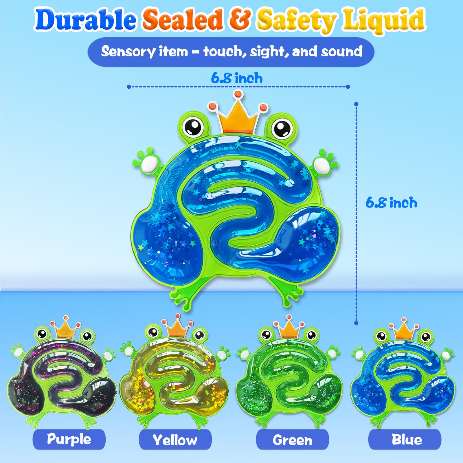 UIIOPJIOM brightly-colored frog tubes grab attention and aid focus.