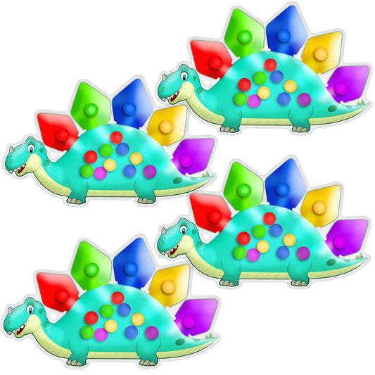 UIIOPJIOM dinosaur color-sort bag for color recognition and fine motor play.