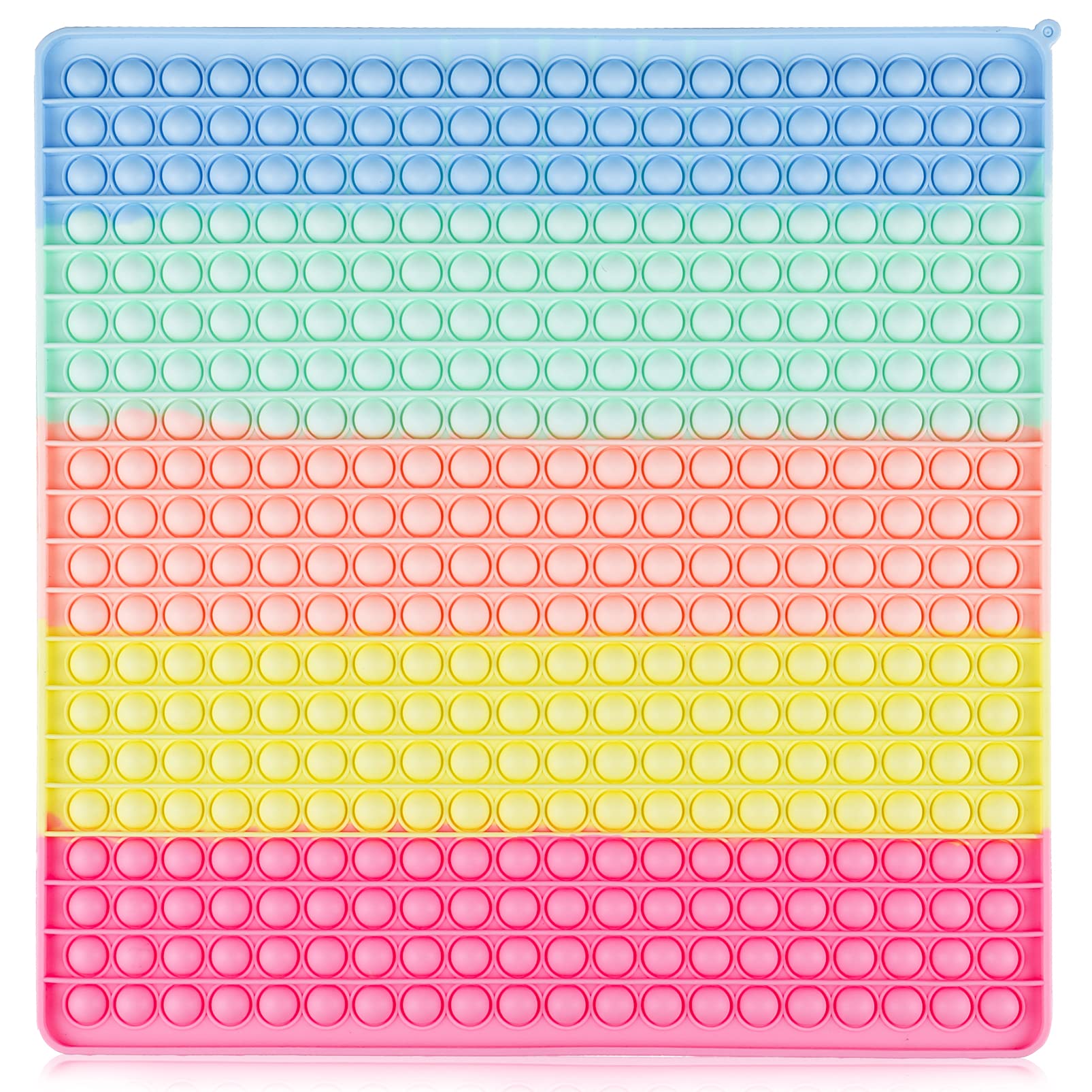UimoKi 400 Bubbles giant 16-inch square fidget toy for focused play and stress relief.