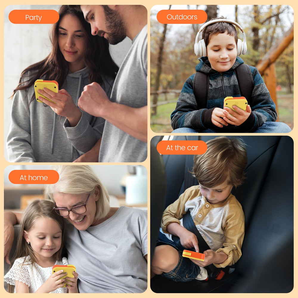 uimomn gift-worthy orange Tic Tac Toe for all ages