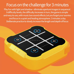 Uimomn portable educational game console in yellow for travel and study.