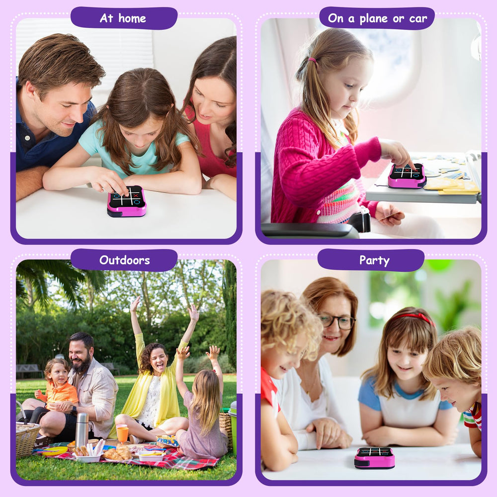 Uimomn Tic Tac Toe 4-in-1 family-friendly game night setup for shared fun.