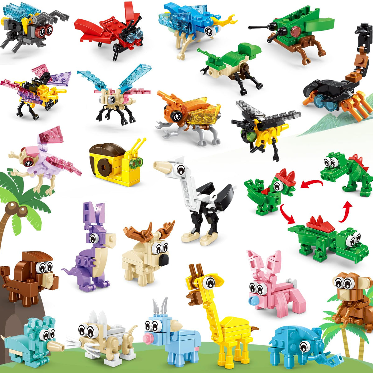 Uiqozok party-favors: colorful kids building blocks set for birthdays and classroom prizes.