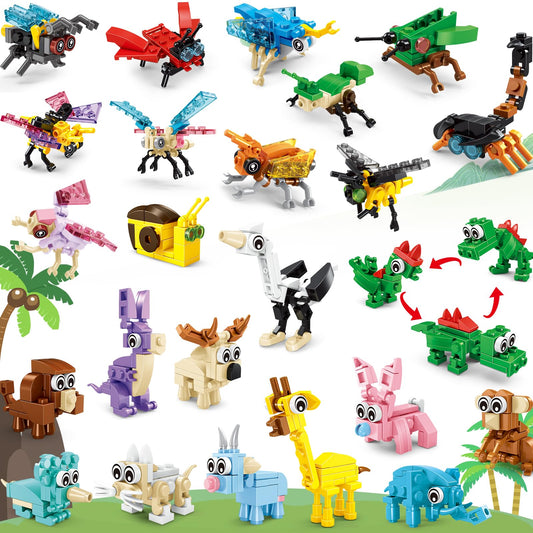 Uiqozok party-favors: colorful kids building blocks set for birthdays and classroom prizes.