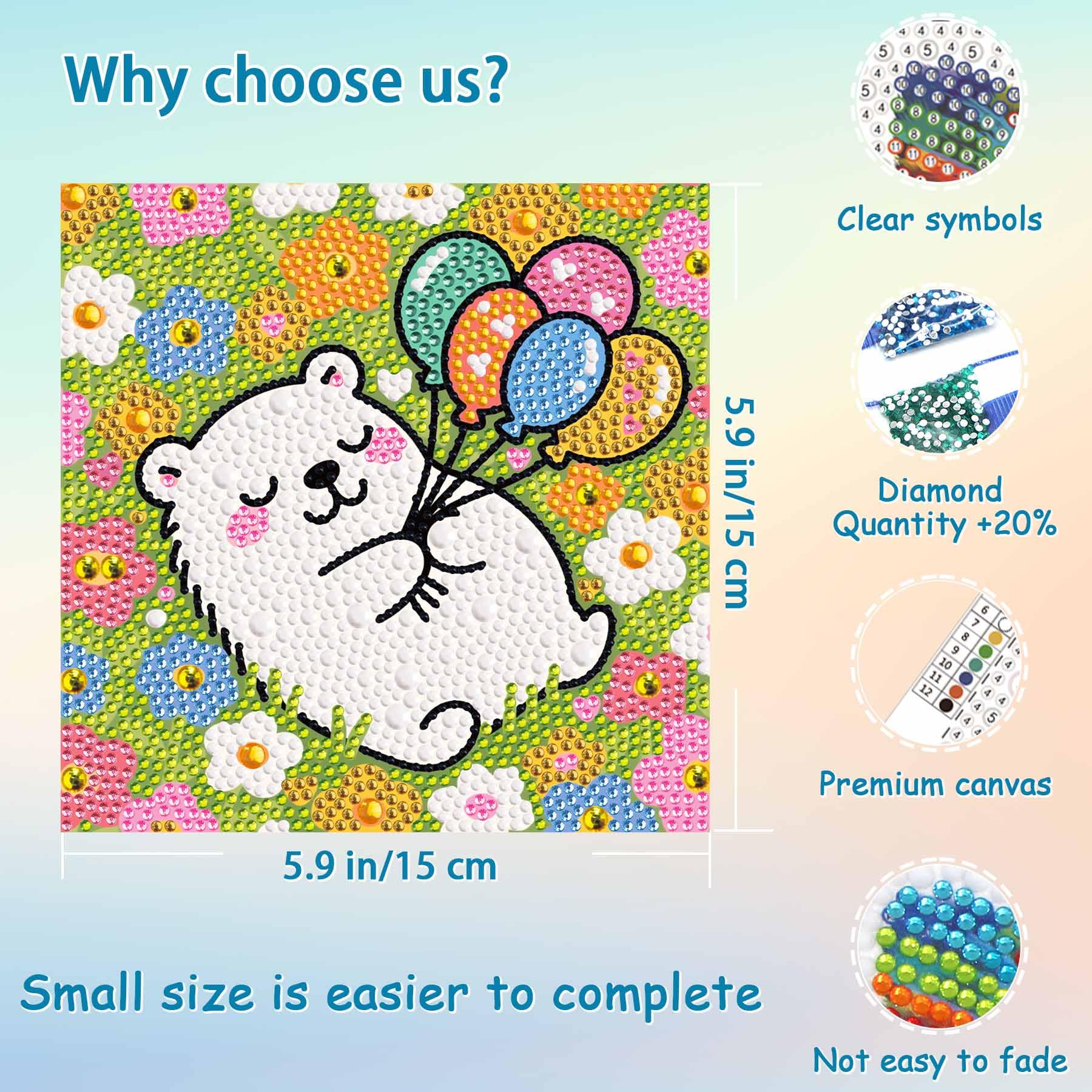 UiSdfuy Diamond Art Kit for kids parrot canvas brings vibrant hues to imaginative projects.