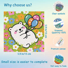 UiSdfuy Diamond Art Kit for kids parrot canvas brings vibrant hues to imaginative projects.