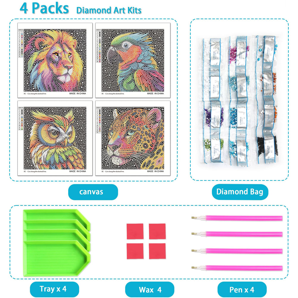 UiSdfuy Diamond Art Kit Owl Canvas sparks imagination and color learning