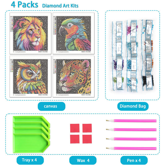 UiSdfuy Diamond Art Kit Owl Canvas sparks imagination and color learning