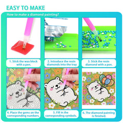 UiSdfuy diamond drills close-up highlights sparkling facets for satisfying craft completion.
