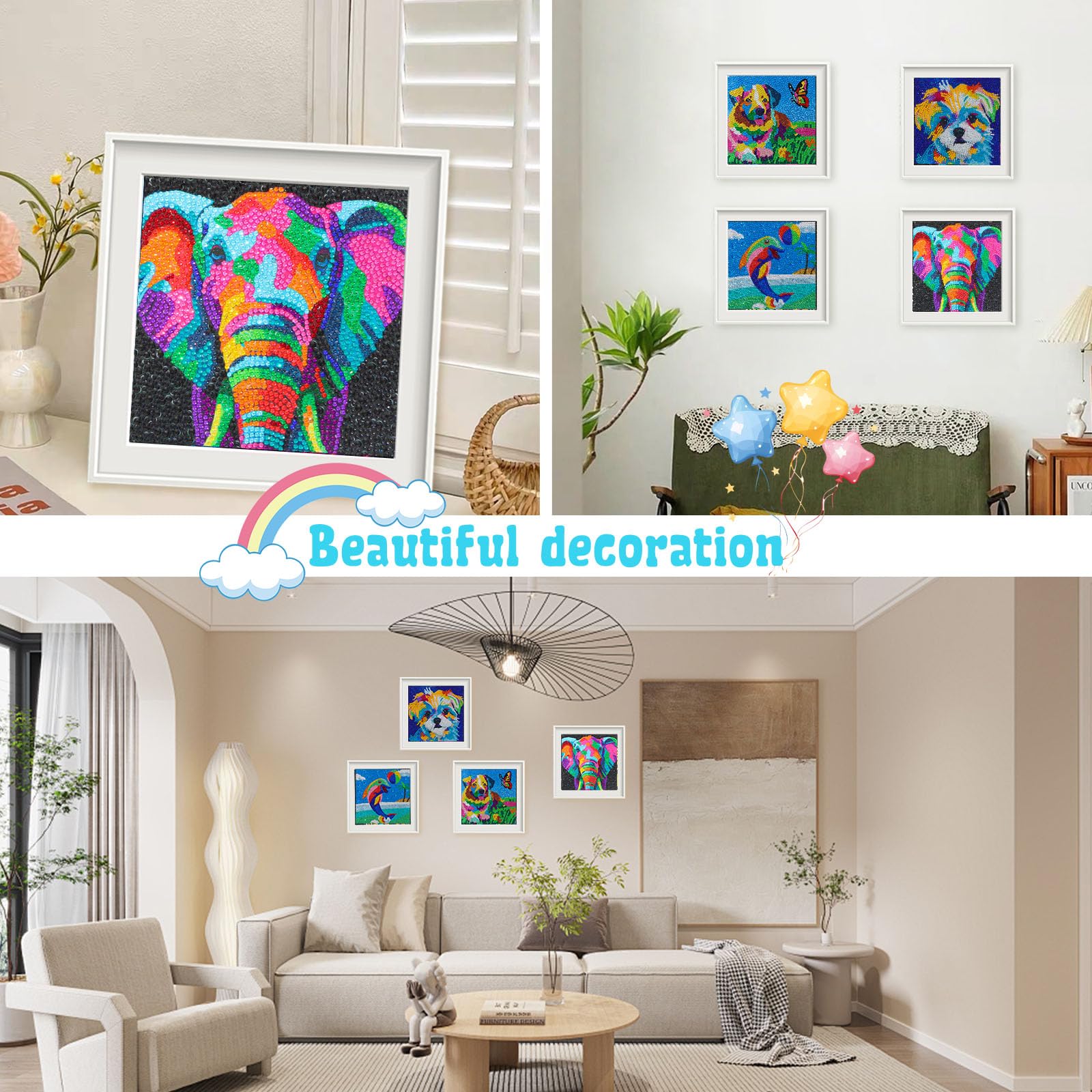 UiSdfuy finished gem painting with bright color and sparkle