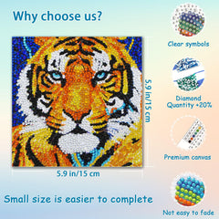 UiSdfuy diamond painting owl canvas for kids inspires patience and shimmering detail.