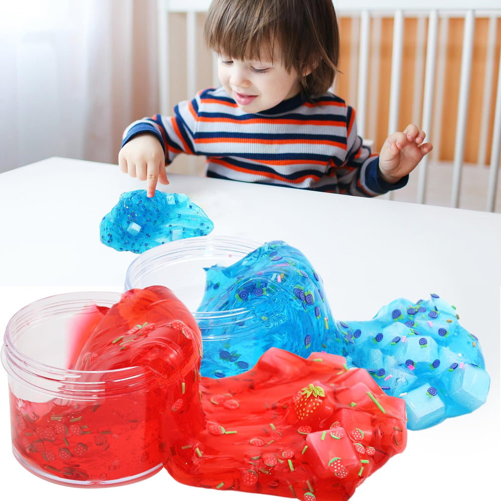 UIVIEHIR colorful slime swirls close-up for creative play.
