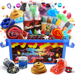 UIVIEHIR Science Exploring Slime Kit packaging shows an all-in-one mineral exploration set.