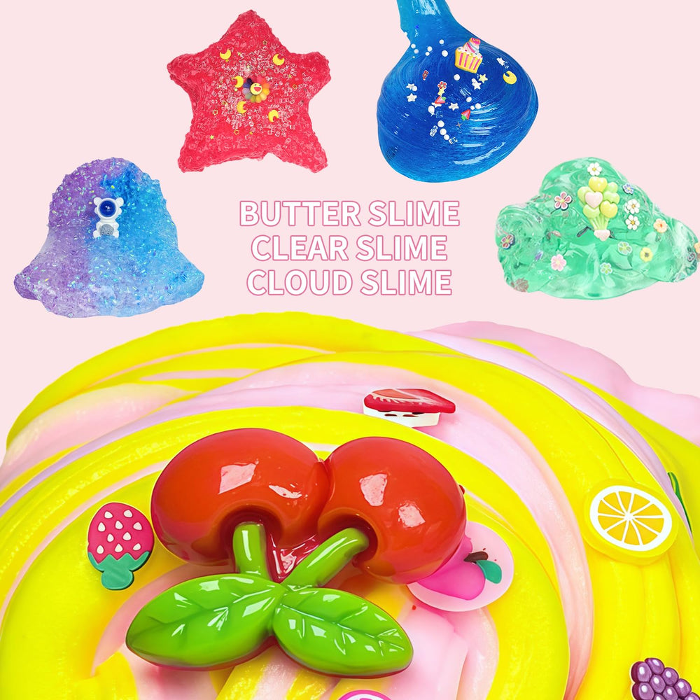 UIVIEHIR Cupcake slime container adds playful textures for kids' parties.