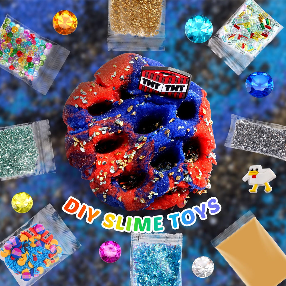 UIVIEHIR Slime mixing tools set with colorful accessories for versatile experiments.