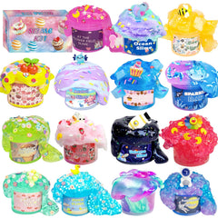 UIVIEHIR Ocean theme slime container for tactile play and on-the-go stress relief.