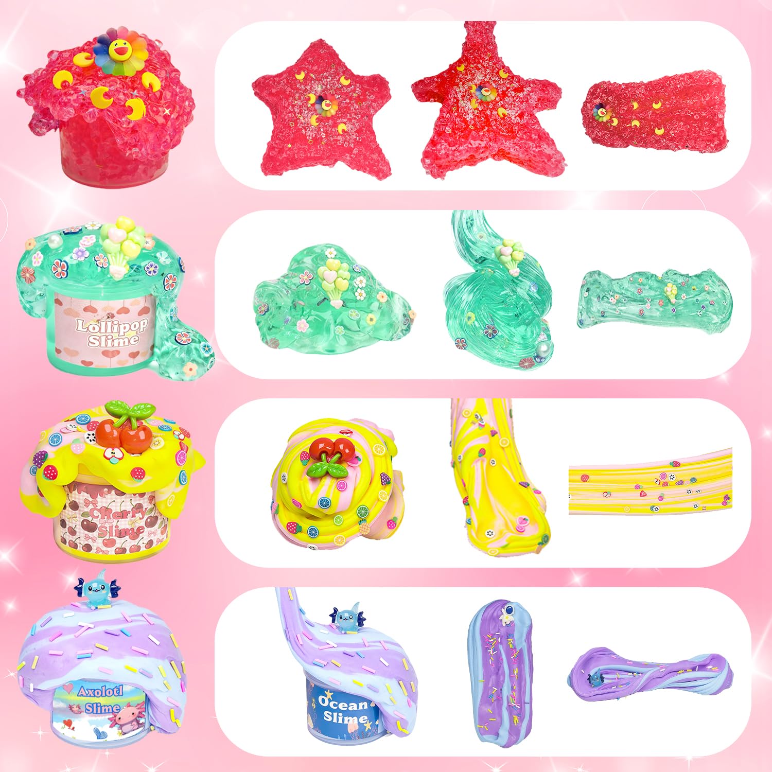 UIVIEHIR Universe theme slime container sparks imagination during playtime.