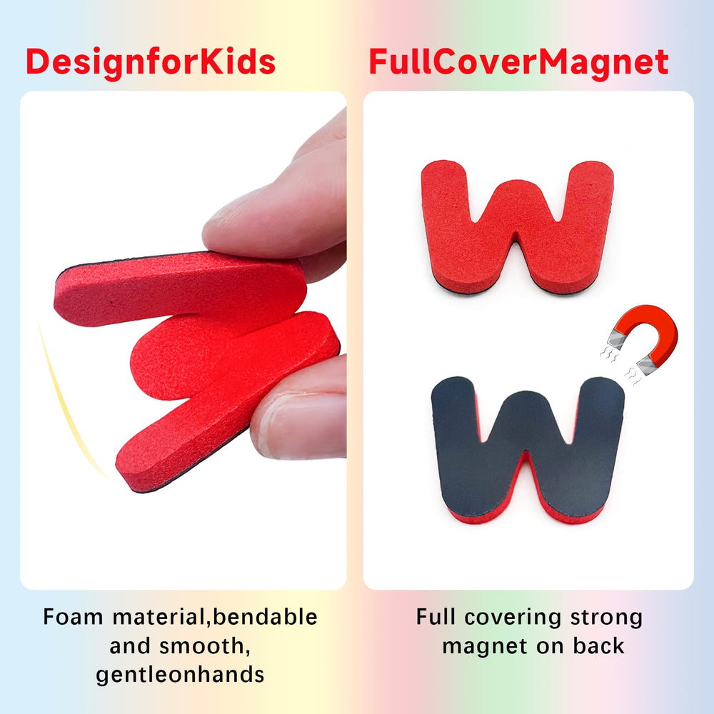 UJL soft-touch EVA foam magnets are durable and safe for little learners.